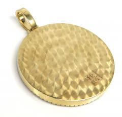 14k gold xl heavy duty diamond picture pendant 2.50ct 