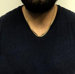 14k yellow gold hollow miami cuban link chain 20-24 inches 5.8mm