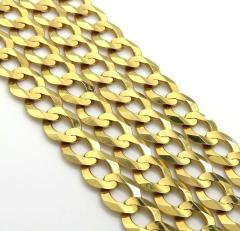 14k yellow gold cuban chain 7mm 18-26