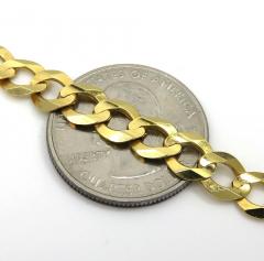 14k yellow gold cuban chain 7mm 18-26