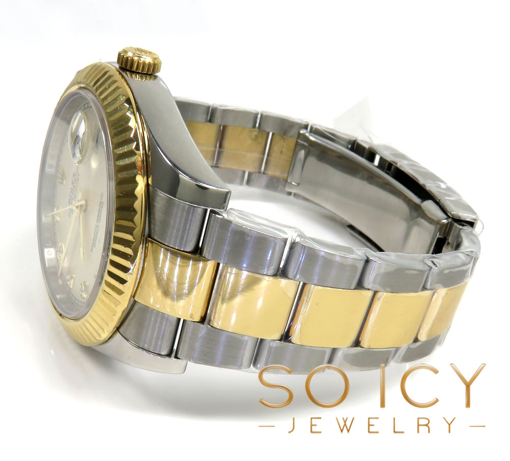 Preowned rolex datejust 2 yellow gold and stainless steel 