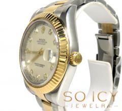 Preowned rolex datejust 2 yellow gold and stainless steel 