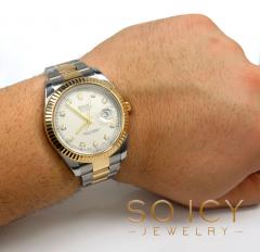 Preowned rolex datejust 2 yellow gold and stainless steel 