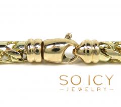 14k yellow gold solid diamond cut franco chain 20-30 inch 6.70mm