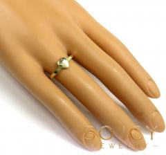14k yellow gold heart ring 