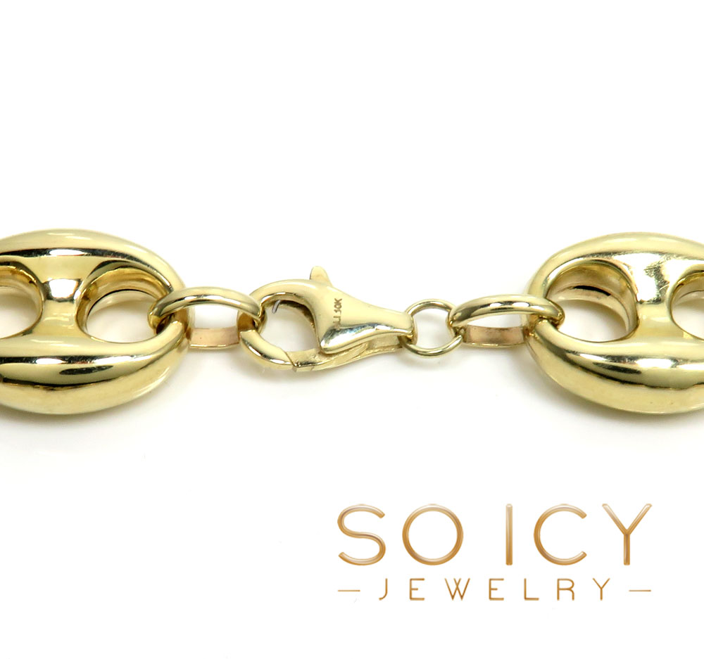 10k yellow gold hollow xl gucci link chain 20-24
