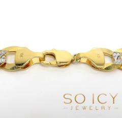 10k yellow gold diamond cut xl cuban link chain 20-26 inch 15mm