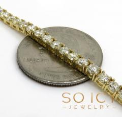 14k gold 10 pointer diamond tennis bracelet 7.50
