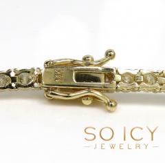 14k gold 10 pointer diamond tennis bracelet 7.50