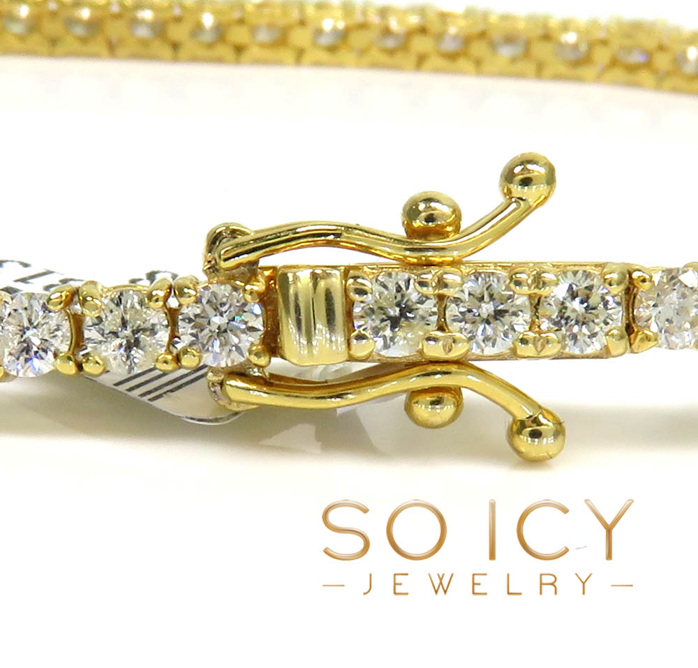 14k gold 5 pointer diamond tennis bracelet 7