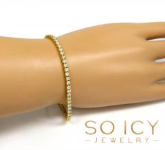 14k gold 5 pointer diamond tennis bracelet 7