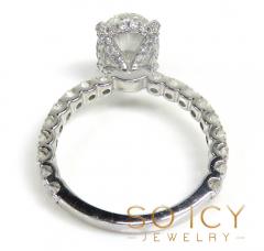 18k white gold oval diamond engagement ring 4.31ct