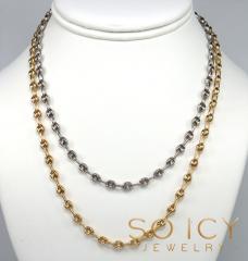 925 white or yellow sterling silver puff gucci link chain 18-26