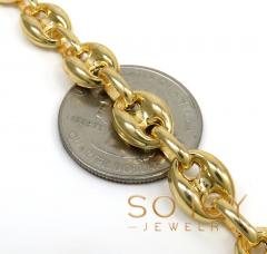 925 white or yellow sterling silver puff gucci link chain 18-26