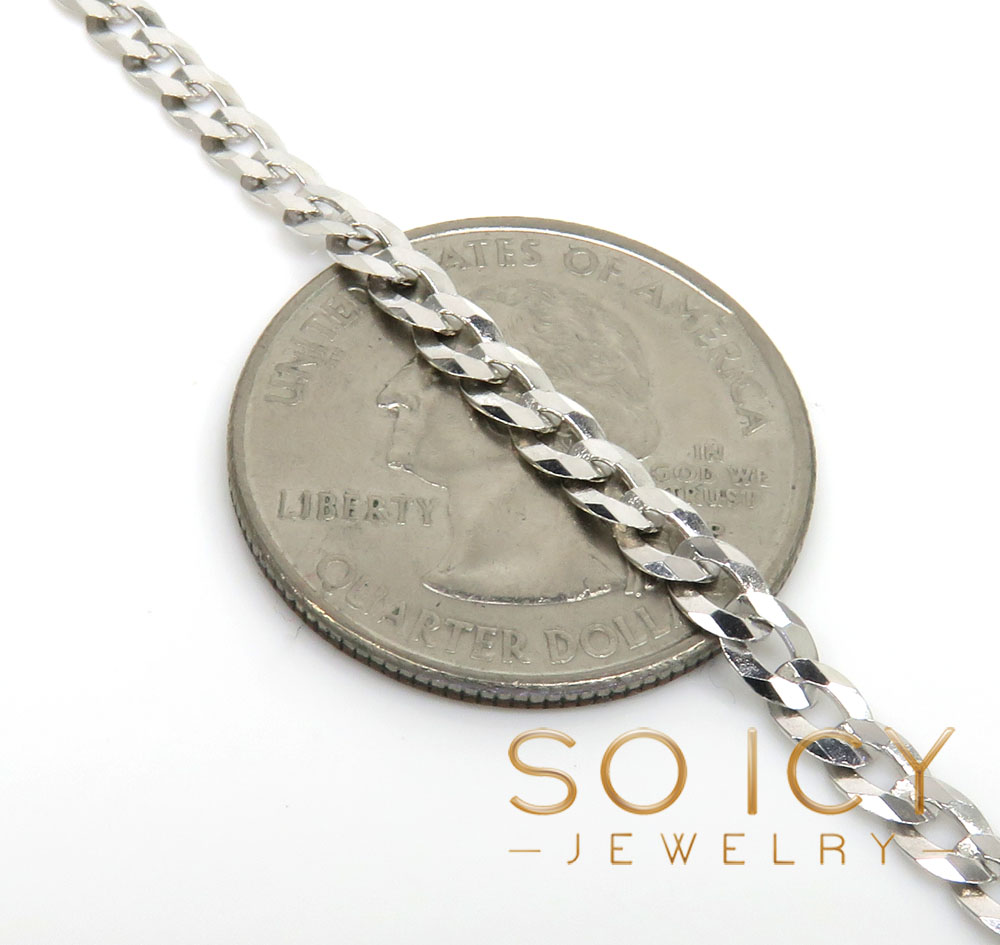 925 yellow or white solid cuban bracelet 9