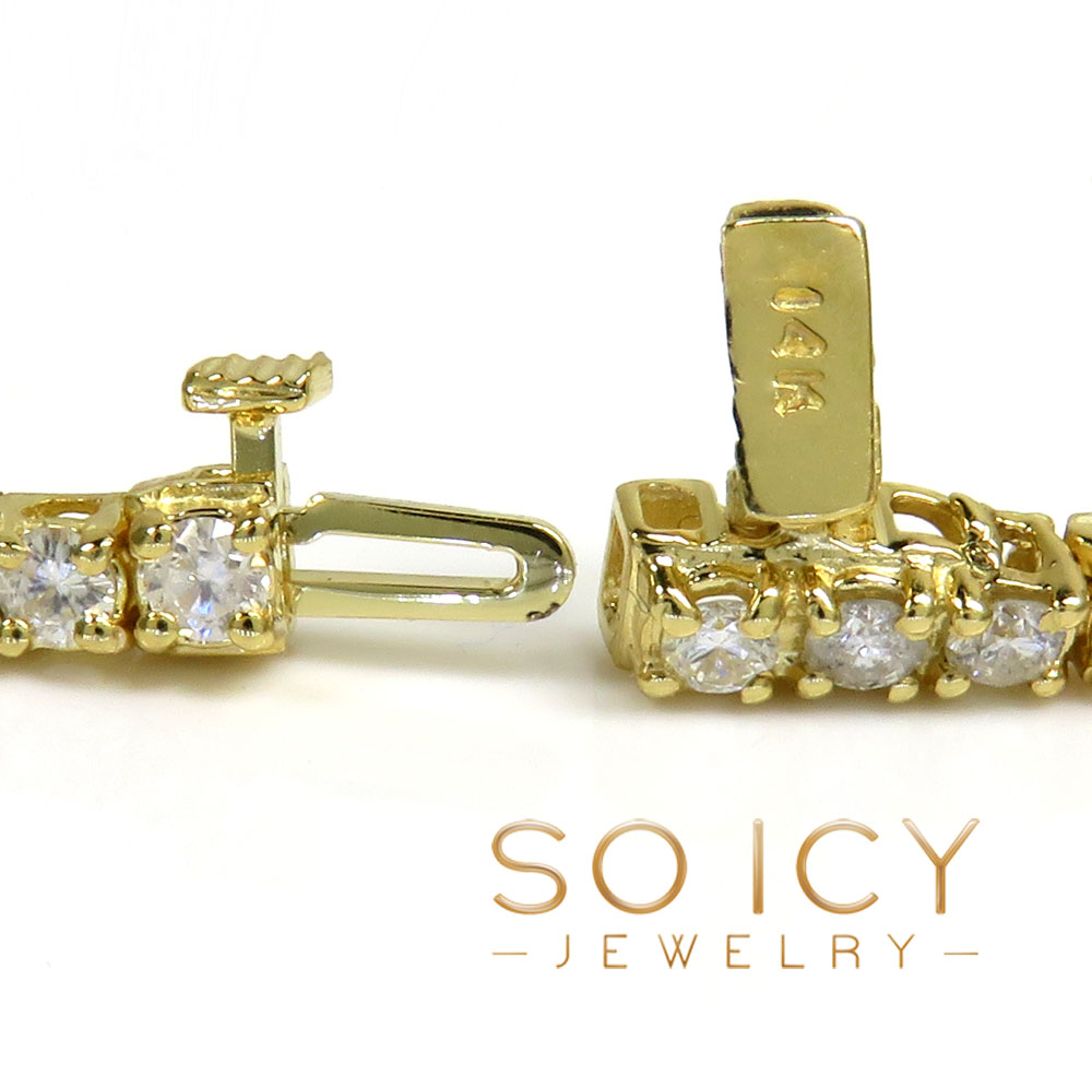 14k gold 7 pointer diamond tennis bracelet 7