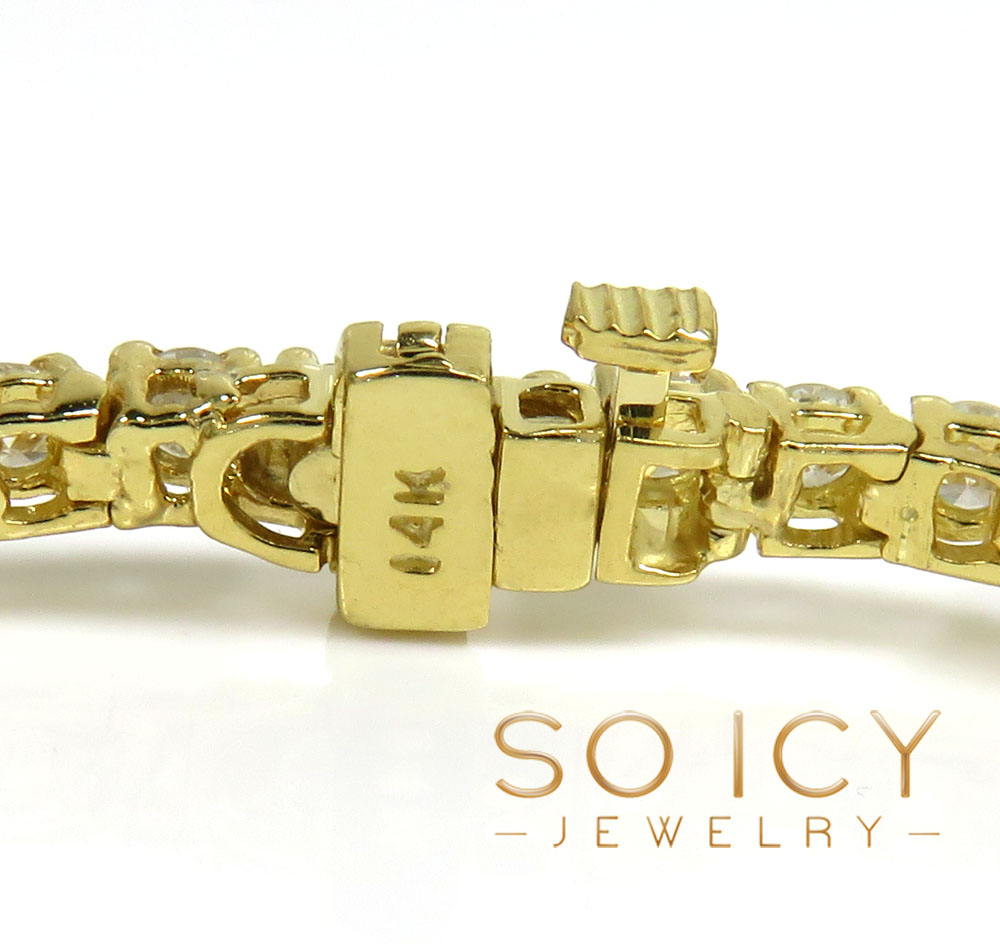 14k gold 7 pointer diamond tennis bracelet 7