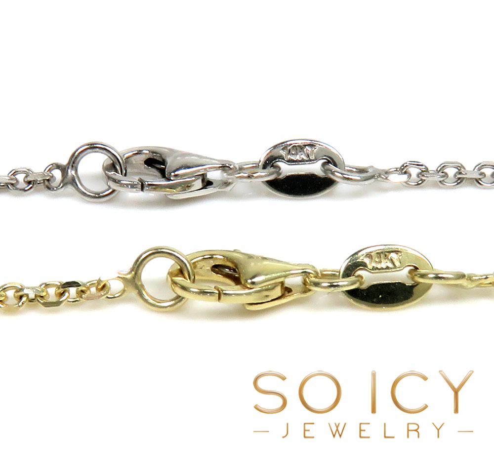 14k gold super skinny solid cable chain 16-22 inch 1.50mm - Image 3