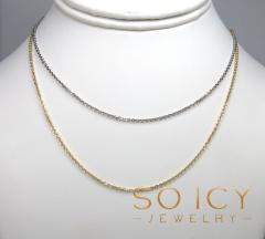 14k gold super skinny solid cable chain 16-22 inch 1.50mm