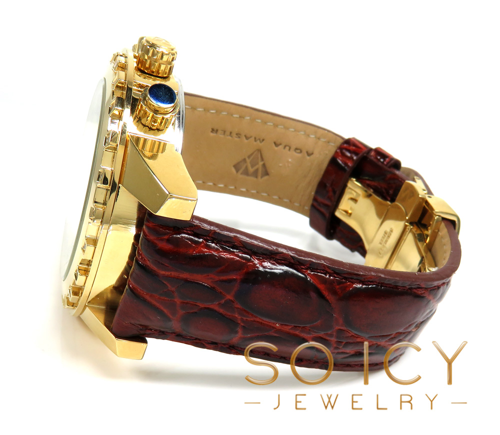 Mens aqua master genuine diamond 50mm watch 0.20ct - Image 4