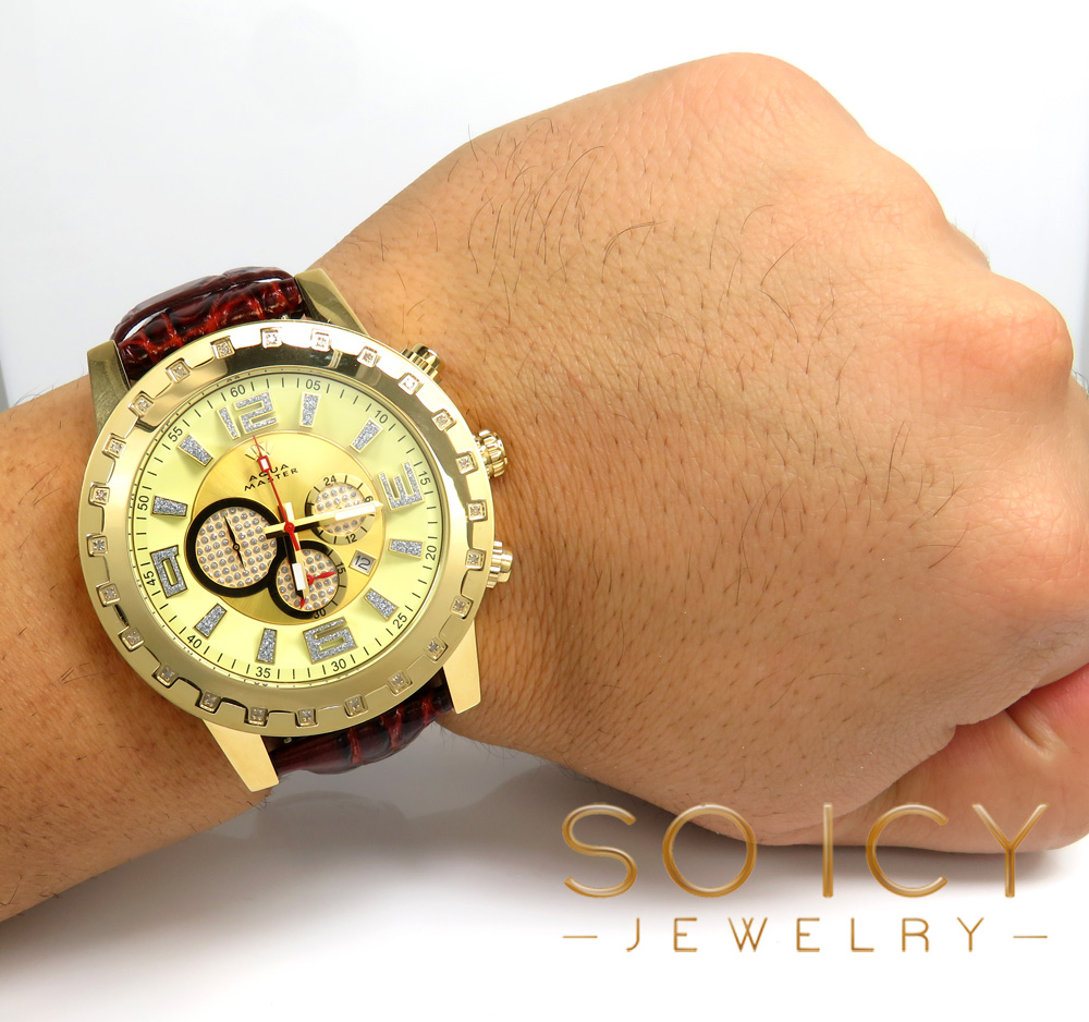 Mens aqua master genuine diamond 50mm watch 0.20ct - Image 6