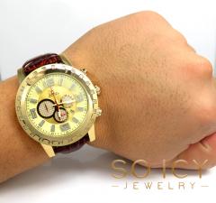 Mens aqua master genuine diamond 50mm watch 0.20ct