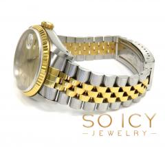 18k yellow gold and stainless steel rolex 36mm datejust watch 