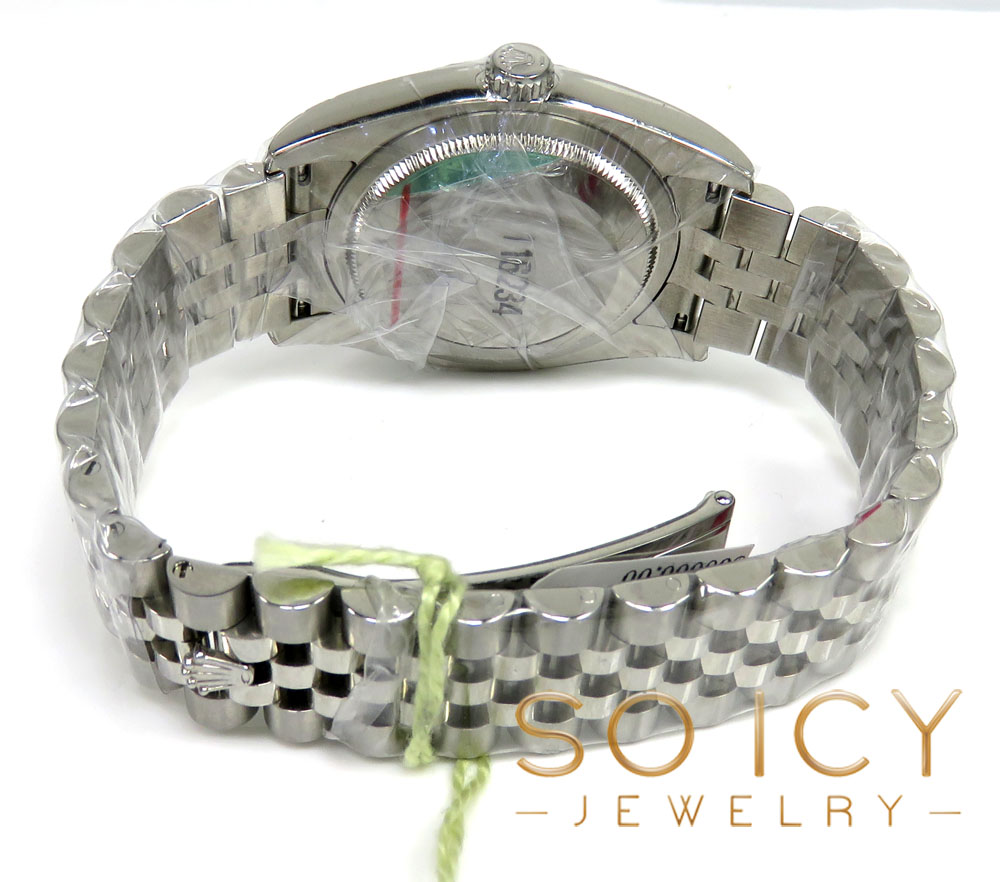 Rolex datejust stainless steel 36mm white roman dial ref. 116234