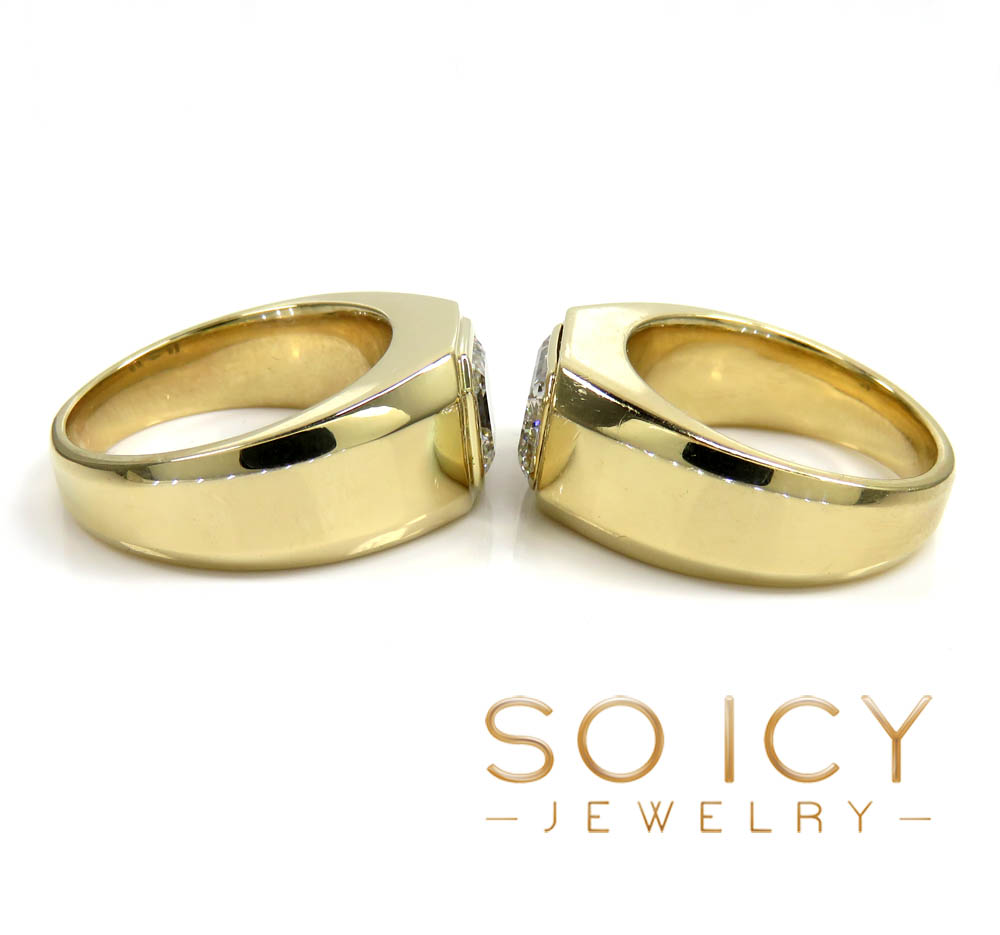 14k gold lab grown assher or emerald cut diamond ring 2.00ct - Image 6