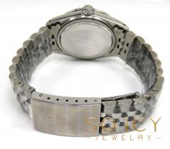 Rolex date just perpetual 36mm custom diamond bezel 1.25ct