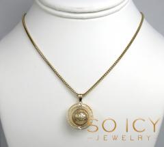 10k yellow gold the world is yours spinning globe mini pendant 