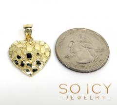 10k yellow gold small nugget pendant 