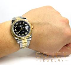 Preowned rolex datejust 2 41mm yellow gold and stainless steel ref. 116333