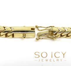 14k yellow gold semi hollow box franco chain 20-24 inch 4mm