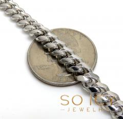 925 white sterling silver miami link bracelet 8 inch 6mm