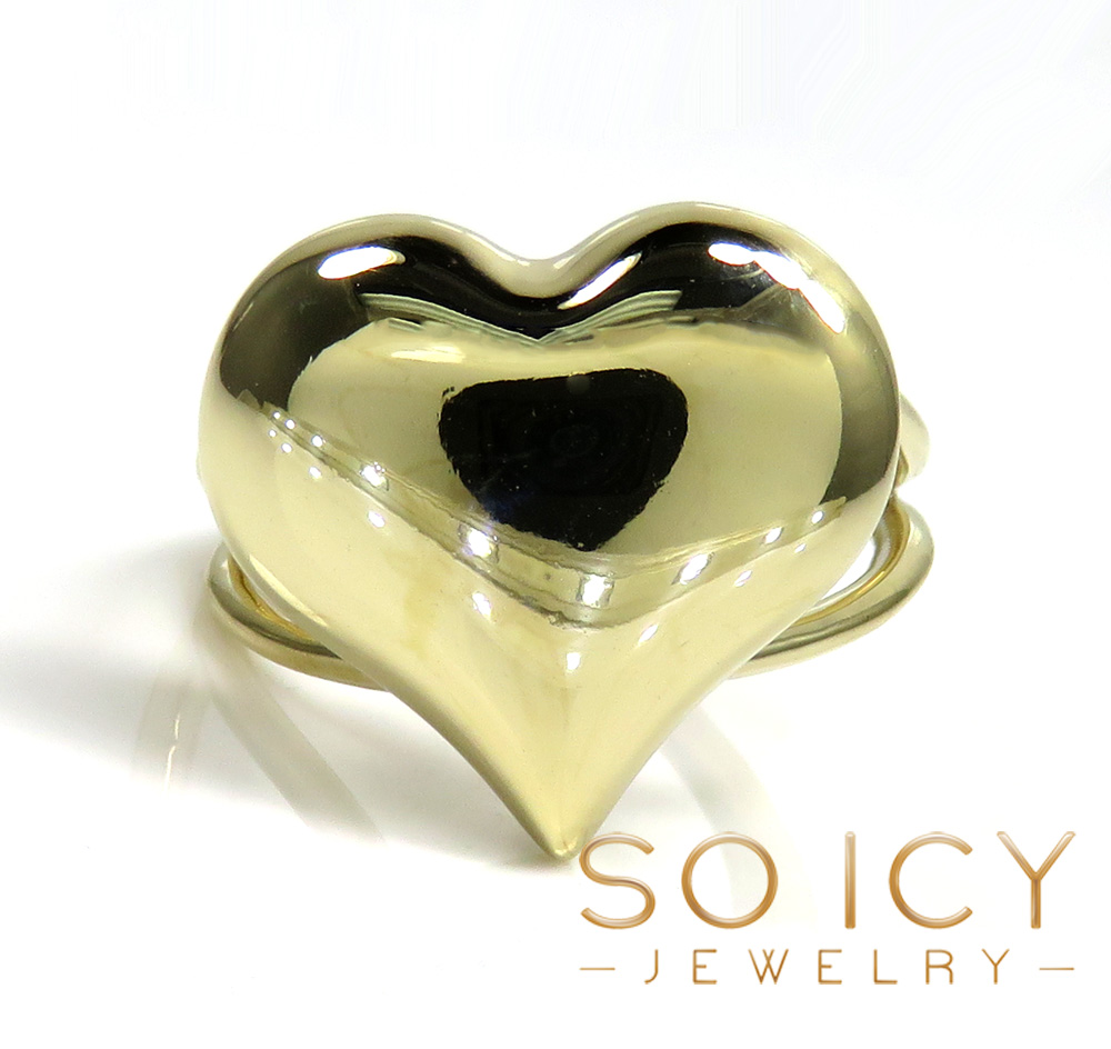 14k solid gold large heart ring  - Image 2