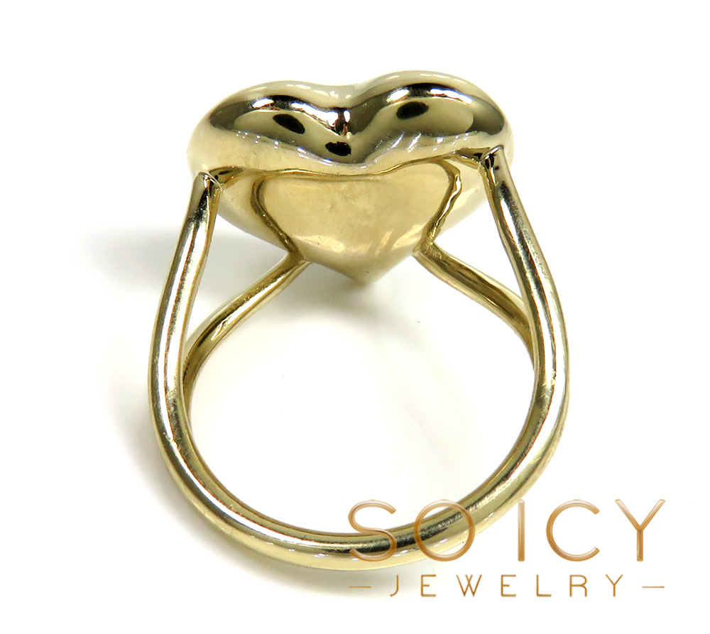 14k solid gold large heart ring  - Image 4