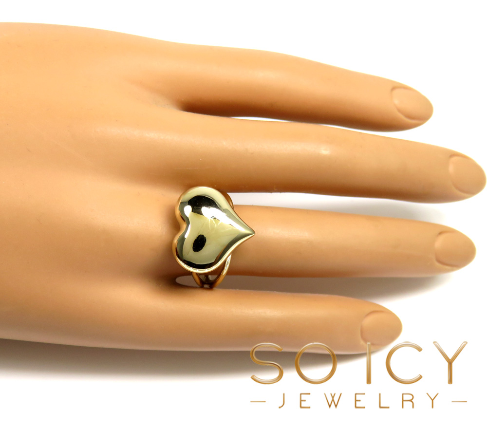 14k solid gold large heart ring  - Image 6