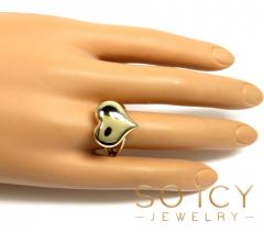 14k solid gold large heart ring