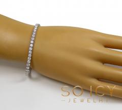 14k gold 17 pointer round lab diamond tennis bracelet 7.00