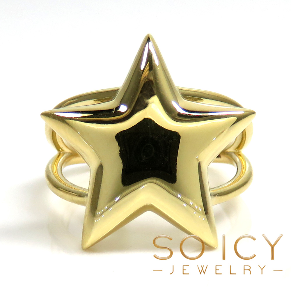 14k solid gold large star ring  - Image 2