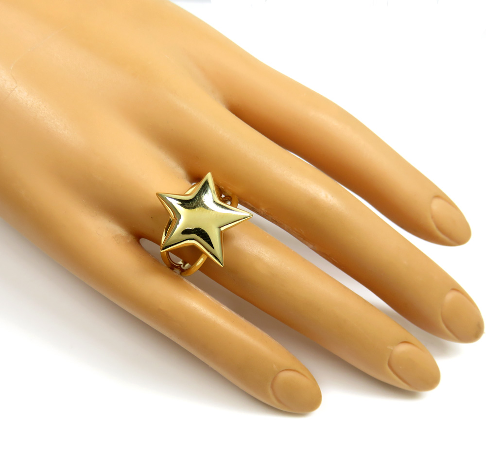 14k solid gold large star ring  - Image 5