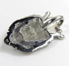 925 white or yellow sterling silver large crowned lion diamond pendant 0.05ct