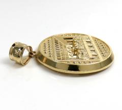 14k yellow gold small-large jesus apostles last supper pendant