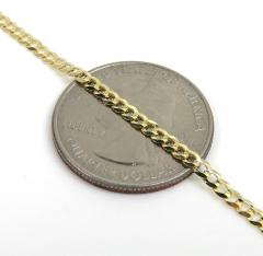 14k yellow gold solid cuban chain 16-24 inch 2.50mm