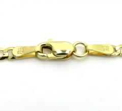 14k yellow gold solid cuban chain 16-24 inch 2.50mm