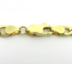 14k yellow gold hollow cuban link chain 18-24 inch 5mm