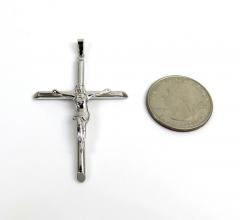 925 silver large hanging jesus tube cross 