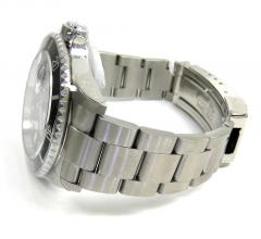 Rolex submariner date black dial 40mm steel watch ref. 16610