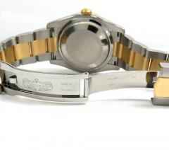 Rolex datejust yellow gold and stainless steel custom diamond bezel and dial 2.00ct ref. 126233